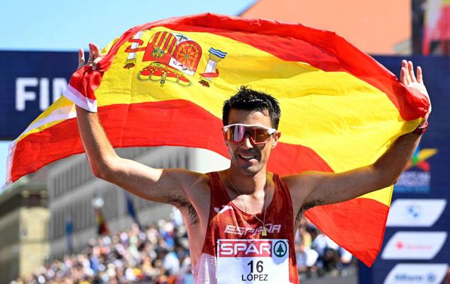 Miguel Ángel López, campeón de Europa de los 35 km marcha, en imágenes