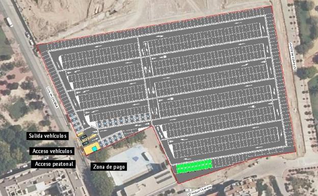 El Ayuntamiento de Murcia planea un parking disuasorio de 631 plazas junto a La Fica