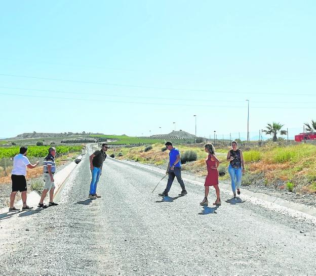 Piden revisar las obras de la vía entre Alguazas y Campos del Río