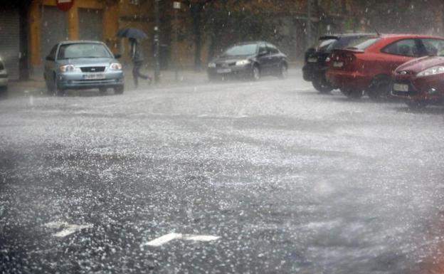 File image of a hailstorm.