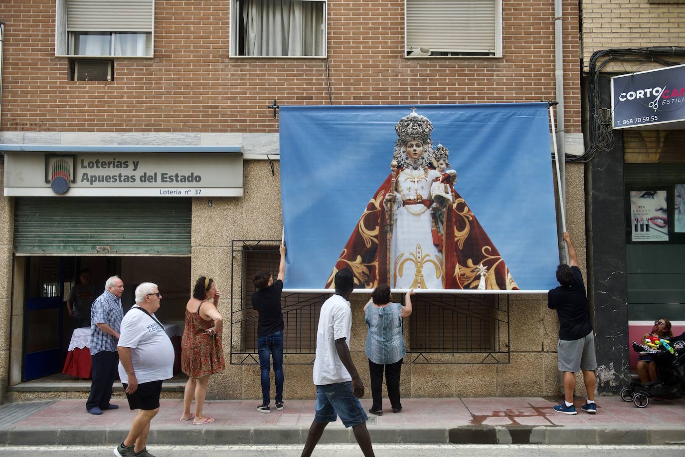 La Virgen de la Fuensanta baja a Murcia dos años y medio después