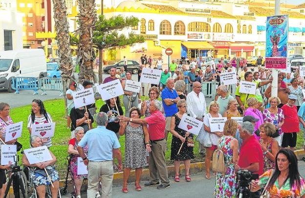Protesta ciudadana para exigir las urgencias 24 horas en Puerto de Mazarrón