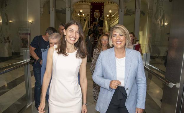 La ministra de Justicia reta en Cartagena al PP a presentar hoy sus candidatos al Poder Judicial