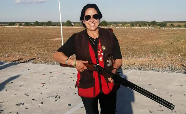 The Murcian shooter Juana Ballesteros. 