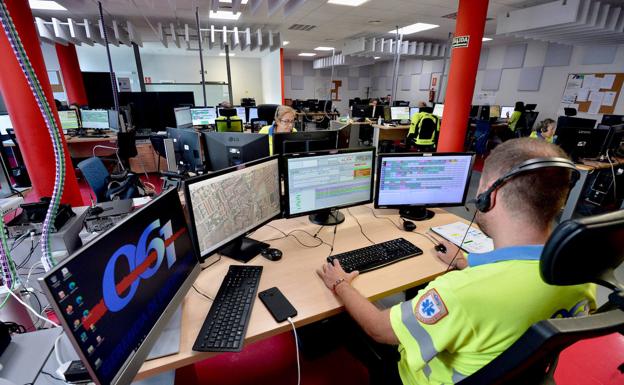 La sala del 061 de la Región de Murcia atendió 44 llamadas por hora en 2021
