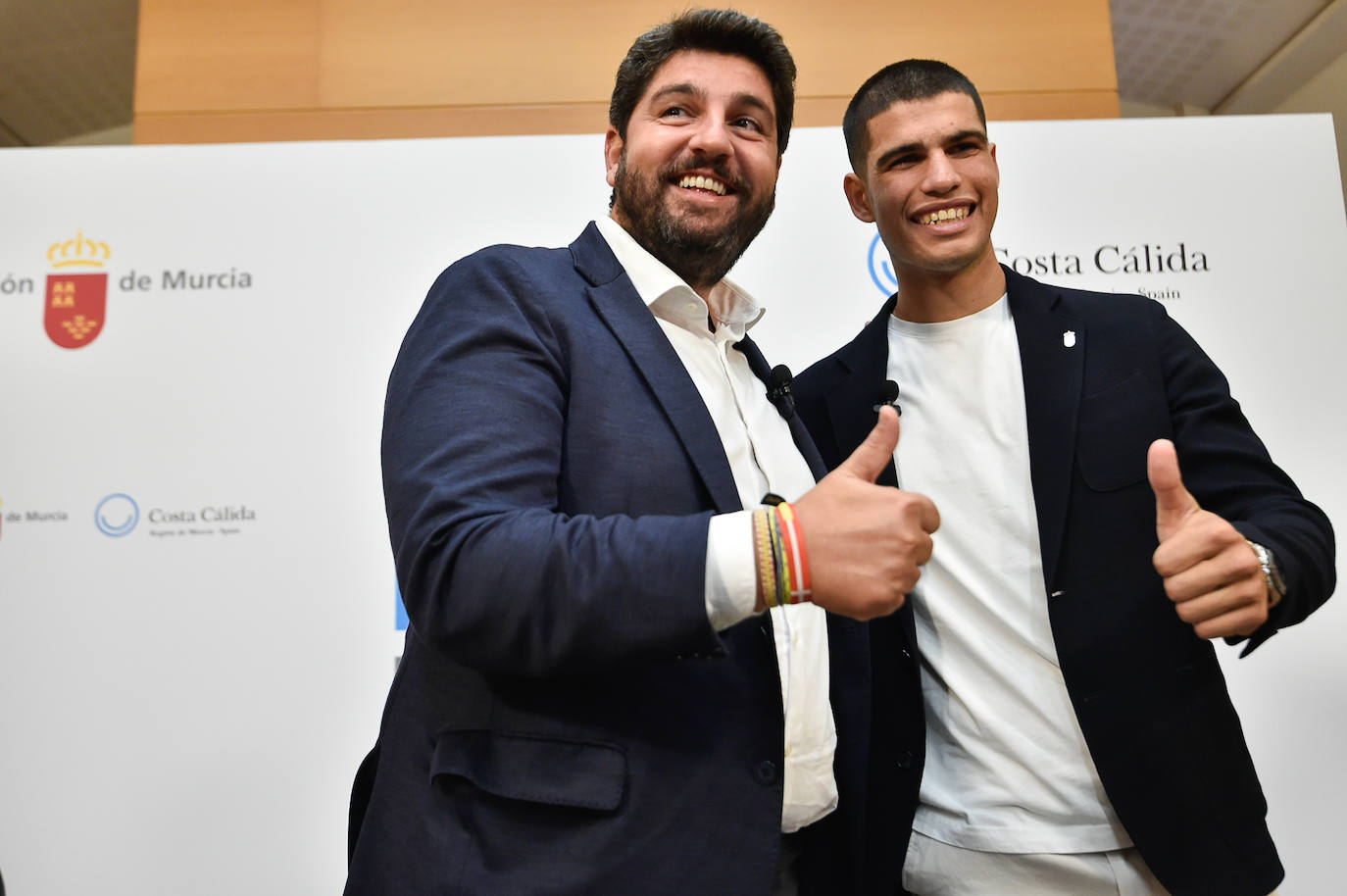 Carlos Alcaraz en el Palacio de San Esteban