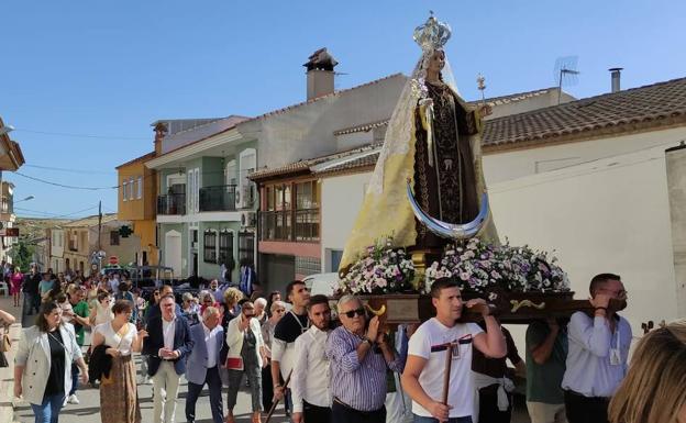 La Patrona de Mula inicia en Fuente Librilla un periplo histórico por las pedanías