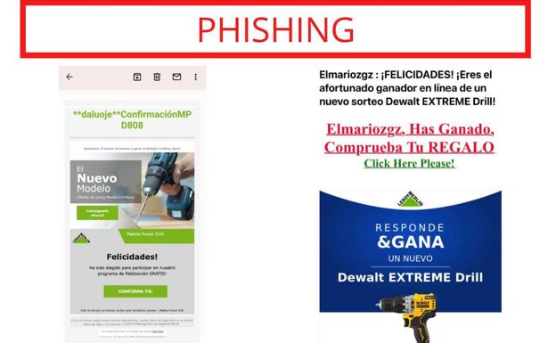 Estafa: Leroy Merlín no está regalando taladros por correo electrónico