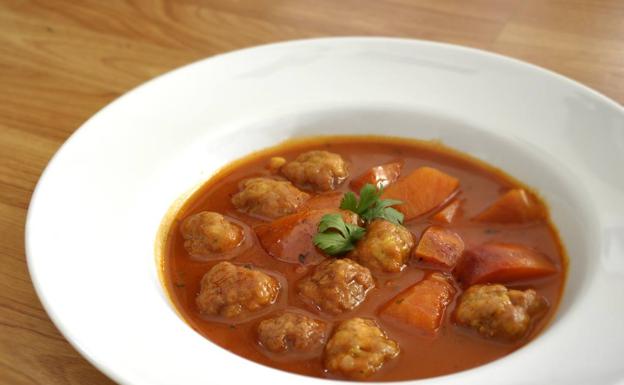 Albóndigas de ternera con salsa