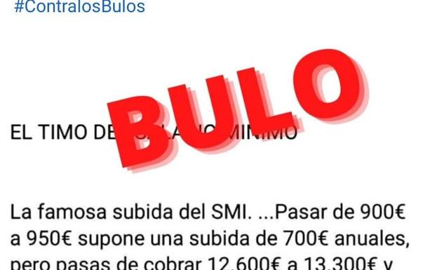 El bulo que está circulando en redes sobre la subida del salario mínimo interprofesional