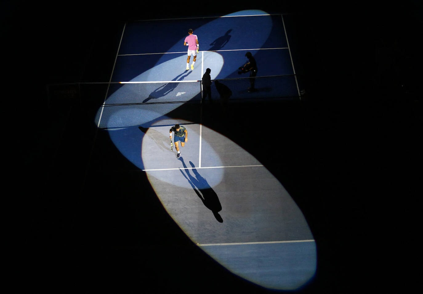 El partido entre Carlos Alcaraz y Aliassime del ATP 500 de Basilea, en imágenes