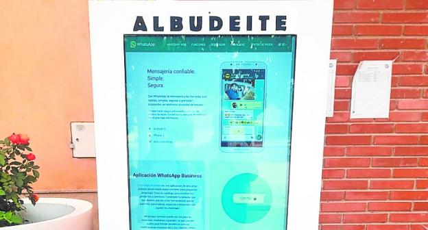 Entra en servicio el primer tótem turístico de Albuidete
