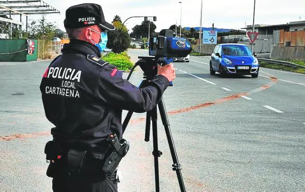 Multan a 341 conductores en dos meses por exceso de velocidad en Cartagena
