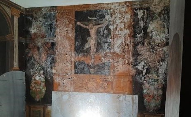 El Ministerio de Cultura inicia la restauración de las pinturas murales de la Virgen de las Huertas de Lorca