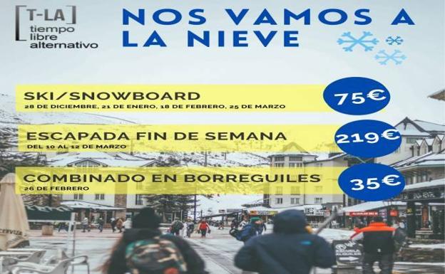 Las actividades en la nieve del T-LA de Cartagena aumentan sus plazas hasta las 320
