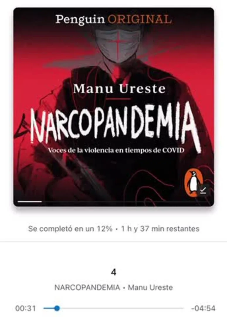 Fragmento del audiolibro 'Narcopandemia', del periodista murciano Manuel Ureste
