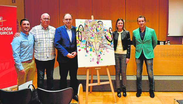 Presentan el cartel del Carnaval 2023 de Águilas diseñado por el pintor Álvaro Peña