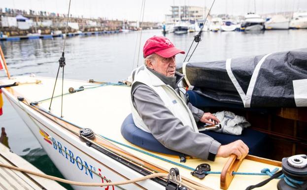 The emeritus closed the 3rd regatta in Sanxenxo last May.