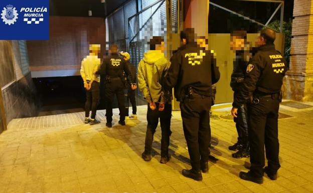 Detienen a siete jóvenes tras una pelea en Atalayas, en Murcia