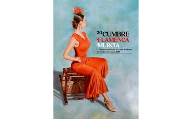 Perla Fuertes pinta el cartel de la 30 Cumbre Flamenca de Murcia