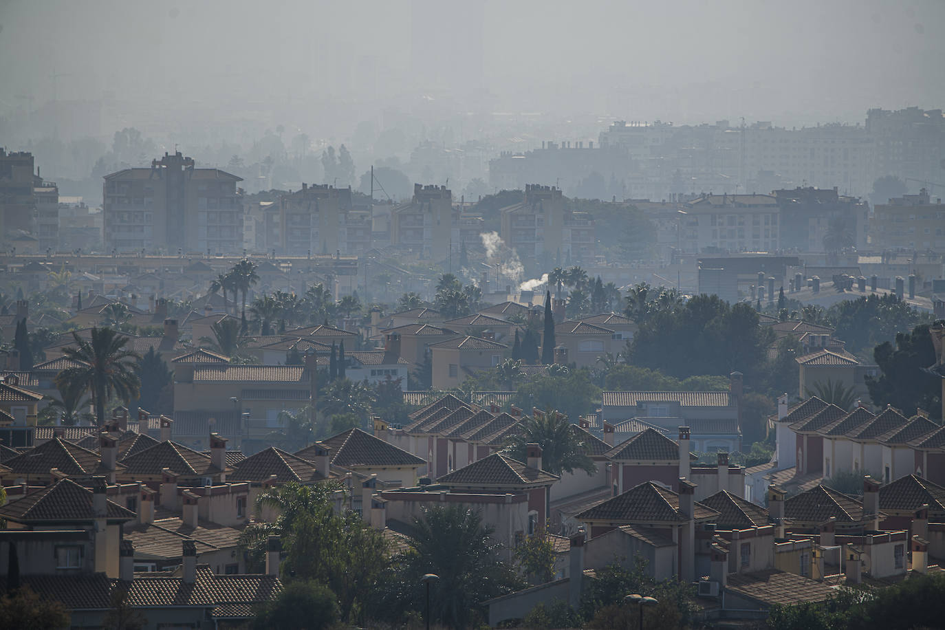 Las imágenes de la contaminación en Murcia
