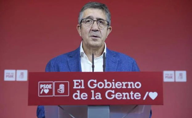 Patxi López, spokesperson for the PSOE in the Congress of Deputies 