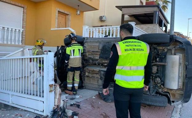 Cuatro heridos, dos de ellos niños, al chocar dos vehículos en Molina de Segura