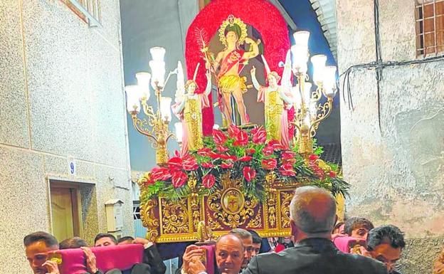 Devoción por el Patrón en Ricote