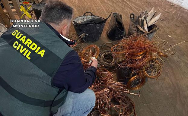 Desarticulada una banda dedicada a sustraer material agrícola en Cartagena, Fuente Álamo y La Unión