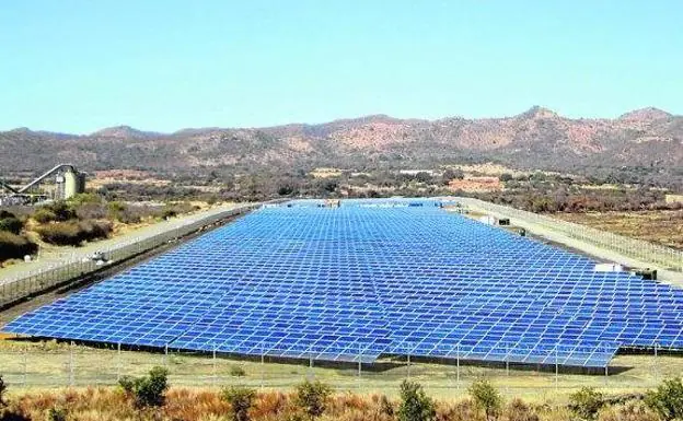 A photovoltaic plant.