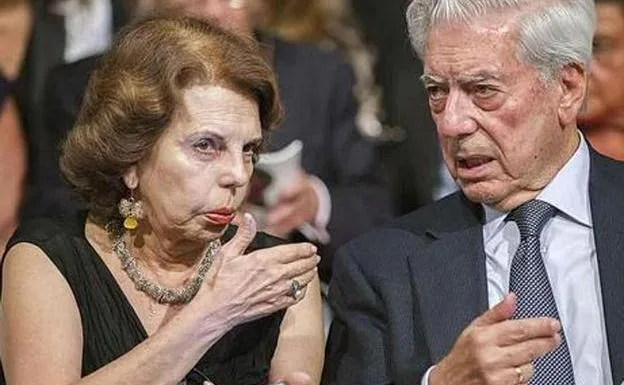 Patricia and Mario Vargas Llosa, in a file image