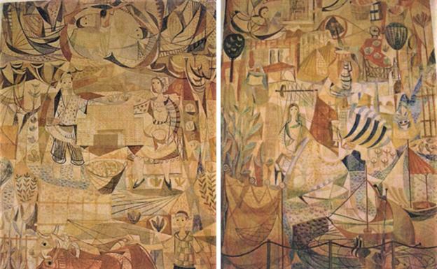 El hospital Reina Sofía de Murcia se prepara ya para recibir los dos murales de Carpe