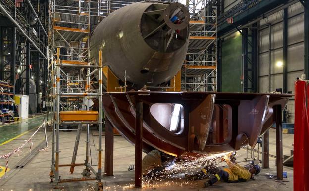 Navantia da forma al segundo de sus nuevos submarinos para la Armada