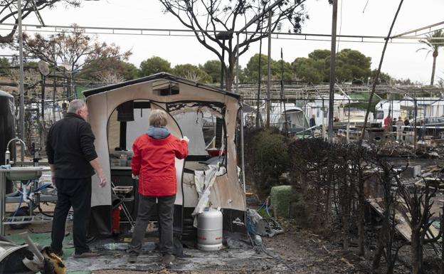 Una afectada por el incendio de Bolnuevo: «Estaba soñando que estaba en mitad de un gran fuego»