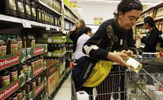 Customer in a supermarket.