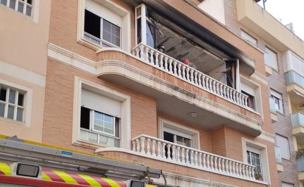 Extinguido un incendio en una vivienda de Molina de Segura