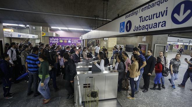 Calma tensa en Sao Paulo a dos días del Mundial