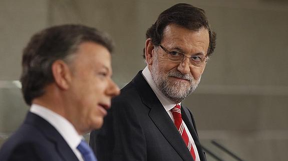 Rajoy y Santos sellan cinco acuerdos de colaboración entre España y Colombia