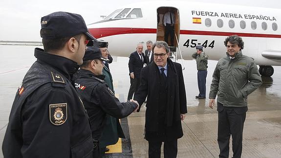 Rajoy y Mas se encuentran con Hollande y Merkel en la zona del accidente