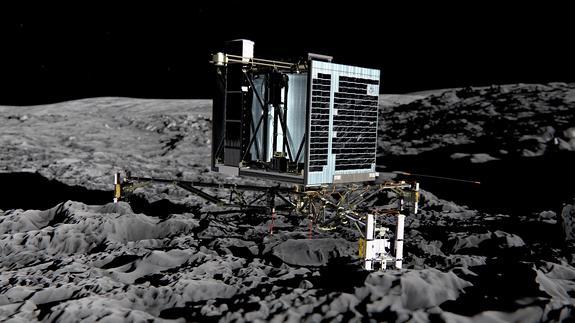 El robot Philae vuelve a emitir señales tras siete meses inactivo