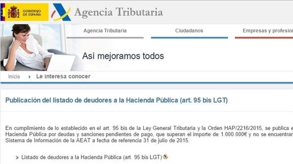 La lista de morosos de Hacienda incluye 143 firmas y clubes alicantinos