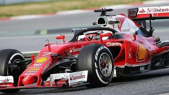 Räikkönen estrena el nuevo sistema de protección de F1