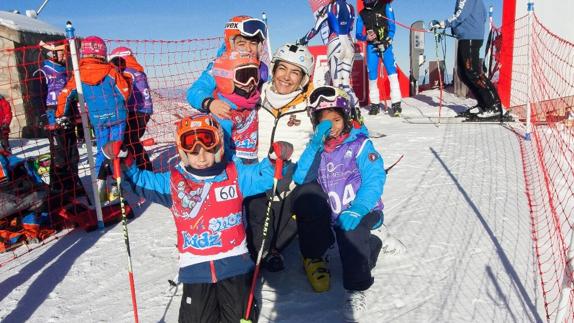 Un día de la nieve muy infantil