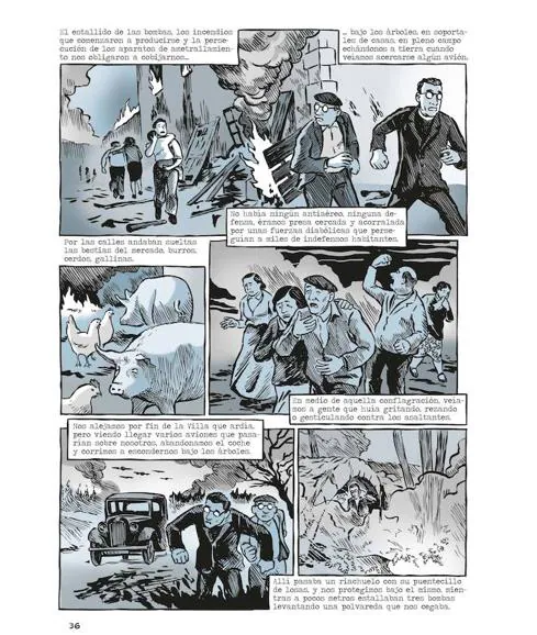 'La muerte de Guernica', en viñetas