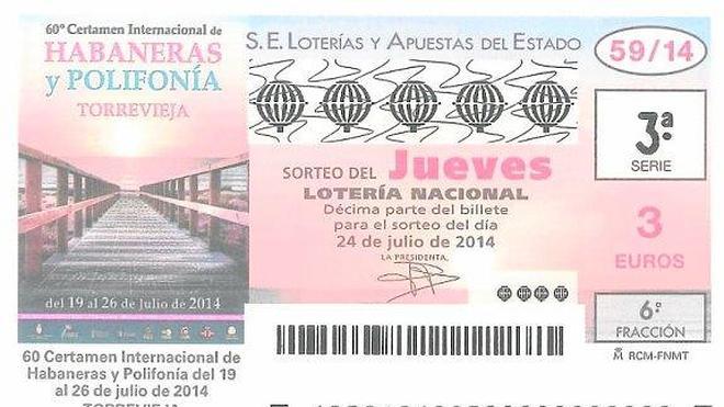 Las Habaneras se promocionan en seis millones de décimos de Lotería
