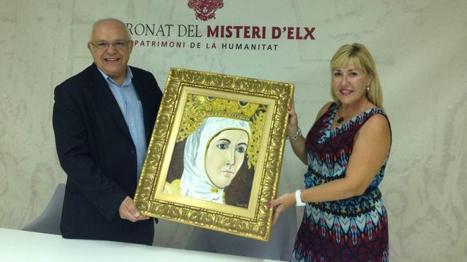 Donación de un óleo de la Virgen al Misteri