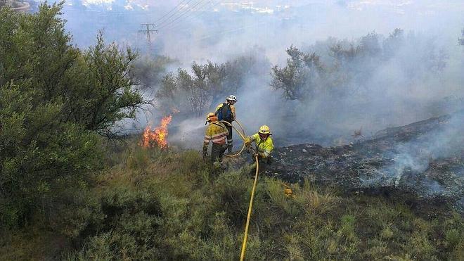 Declarado otro incendio forestal en Alcoy