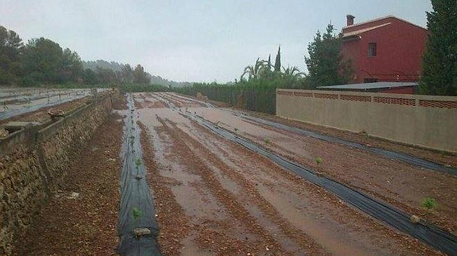 El frente de lluvias descarga más de 100 litros en Pego en apenas 24 horas