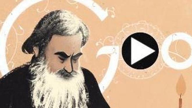 León Tolstói homenajeado en el doodle de Google