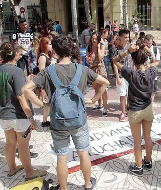 Seguimiento desigual en la provincia de la primera jornada de huelga de estudiantes